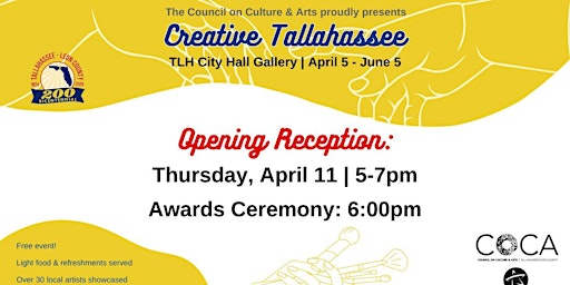 2024 Creative Tallahassee Reception & Awards Ceremony | Tallahassee City Hall