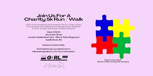 Join us for a Charity 5k Run / Walk @ Saddle River Park NJ | Saddle River Park