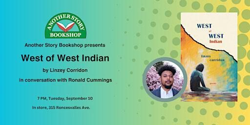 WEST OF WEST INDIAN - Linzey Corridon (with Ronald Cummings) | Another Story Bookshop