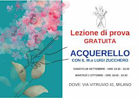 Pittura ad acquerello. Lezione di prova gratuita | Via Vitruvio, 41