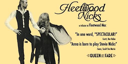 Fleetwood Nicks Live at Bar Robo! | Queen St. Fare