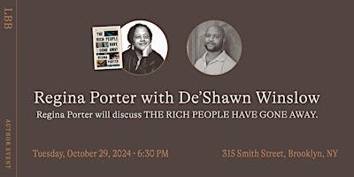 AUTHOR EVENT: Regina Porter and De'Shawn Winslow | Liz's Book Bar