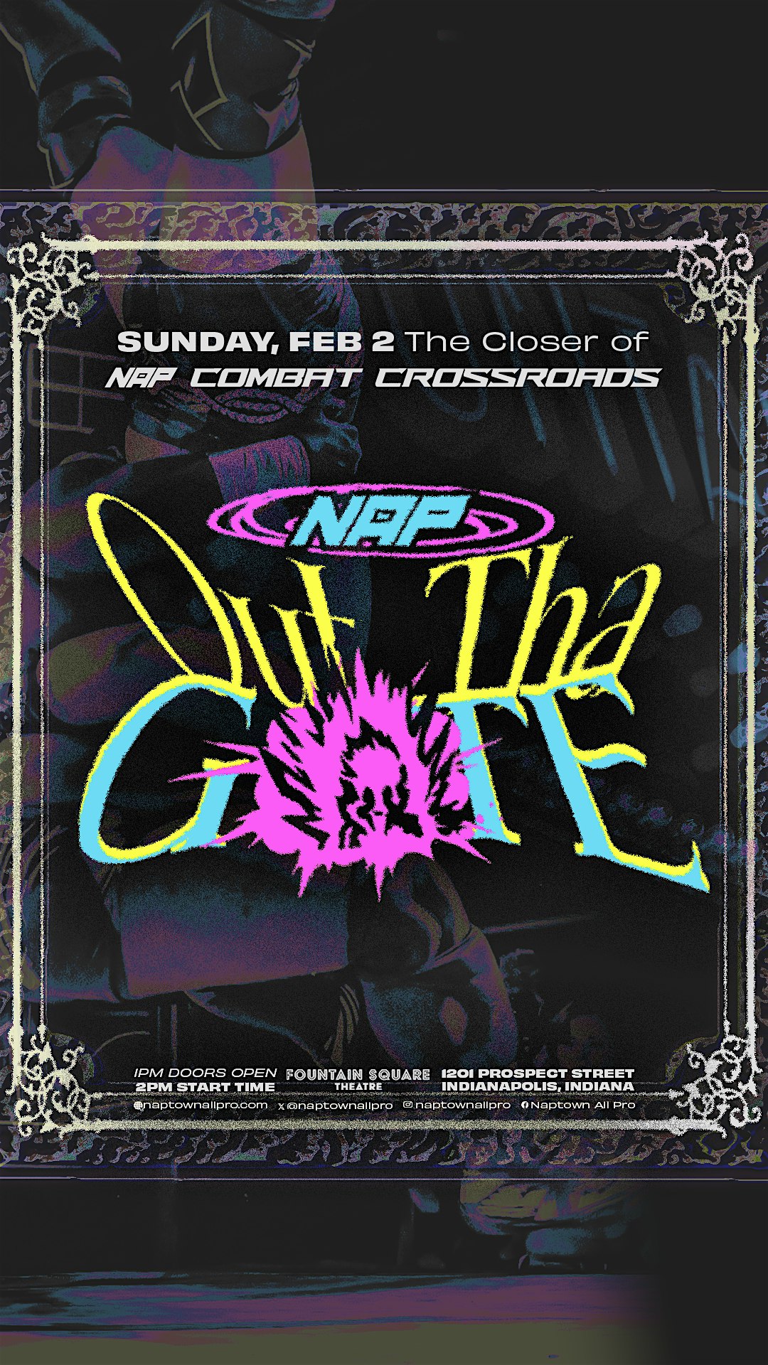 LIVE WRESTLING: NAP Out Tha Gate @ Combat Crossroads Fest | Fountain Square Theatre