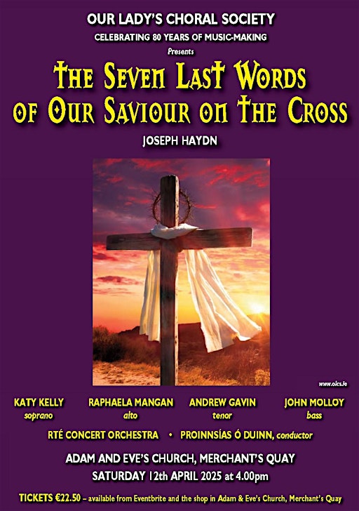 Haydn's The Seven Last Words of Our Saviour on the Cross | Church of the Immaculate Conception - Adam and Eve's