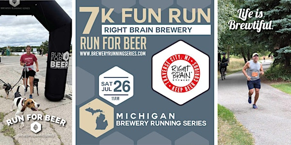 7k Beer Run x Right Brain | 2025 Michigan Brewery Running Series | Right Brain Brewery