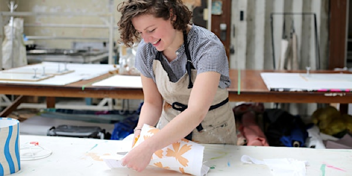 Screen Print and Construct your own Lampshade with Millie Rothera | Sunny Bank Mills Gallery