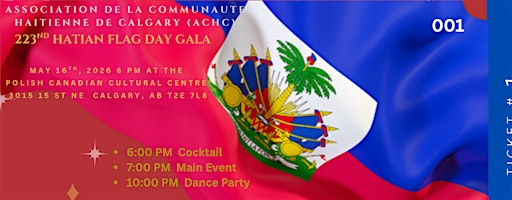 223 Haitian Flag Day Gala | Polish Canadian Cultural Centre