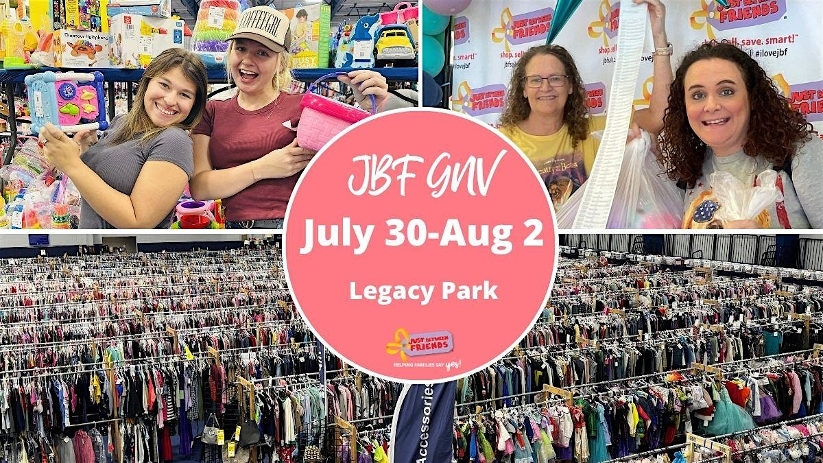 JBF Kids' MEGA Sale July 30-August 2 | Legacy Park Multipurpose Center