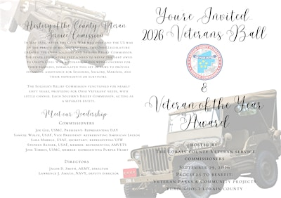 2026 Veterans Ball/ Veteran of the Year- Presented by LCVSC | Lorain County Community College