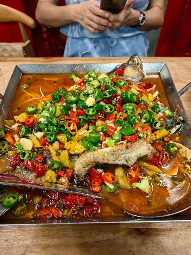 Chilli Grilled Fish @OldChengDu SG