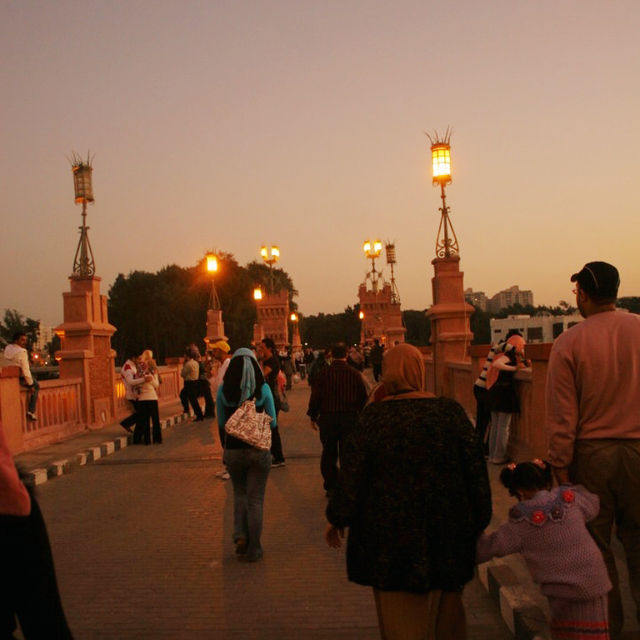 Sunset in Garden of Palace