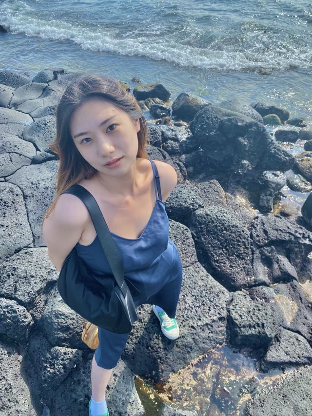 현무암해변에서 찍는 인생샷! 💙한담해변💙