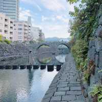 長崎＊ハート♡の石がある観光名所の眼鏡橋