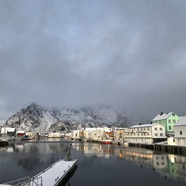 北歐冰天雪地超浪漫明信片靚景挪威lofoten小島
