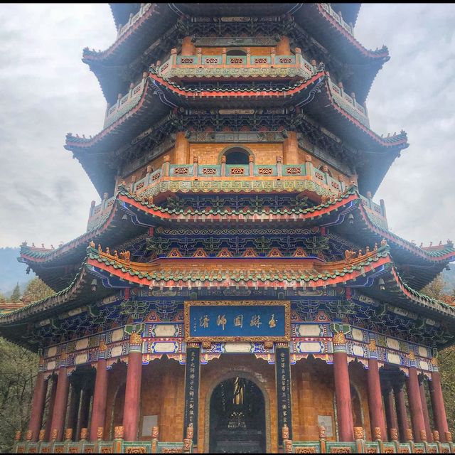 Beautiful Pagoda and temple at Tianmushan 