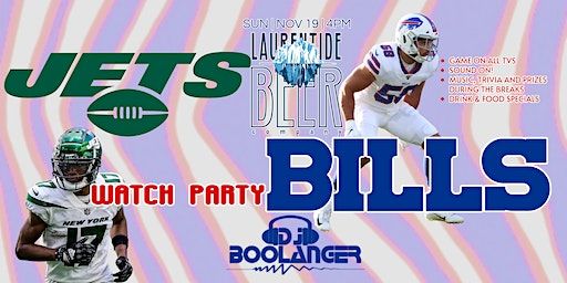 Buffalo Bills vs Jets Watch Party at Laurentide Beer Company | Laurentide Beer Company, Maiden Lane, Penn Yan, NY, USA