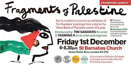Fragments of Palestine by Tim Sanders: Exhibition Opening | The Parish Church of Saint Barnabas Bethnal Green