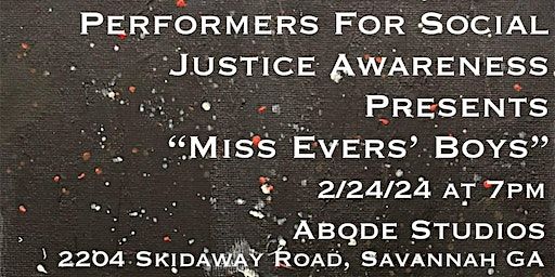 "Miss Evers Boys"- staged reading by David Felshuh | 2204 Skidaway Rd