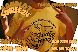 Sandlot Soiree 2024 Ticket & Date | Tailor Public House