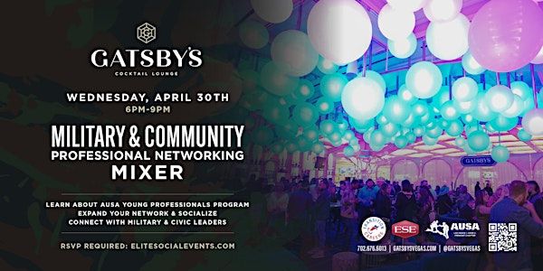 AUSA Young Professionals Military and Community Networking Mixer | Gatsby's Cocktail Lounge
