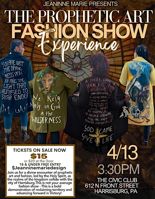 Jeannine Marie Presents: The Prophetic Art Fashion Show Experience | The Civic Club of Harrisburg