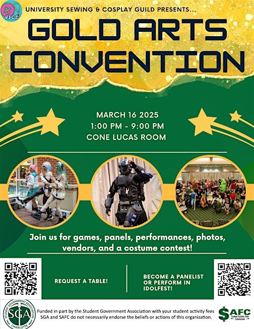 Gold Arts Convention | 9025 University City Blvd
