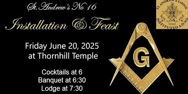 St. Andrew's #16 GRC Ceremony of Installation | 30 Elgin St
