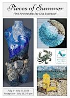 “Pieces of Summer” Fine art mosaics by Lisa Scarbath | 8197 Main St