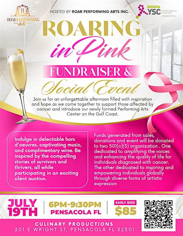 ROARING IN PINK | Culinary Productions Event Venue and Catering