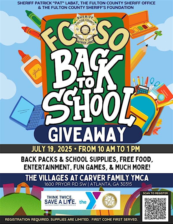 FCSO Back to School Bash 2025 | The Villages at Carver Family YMCA