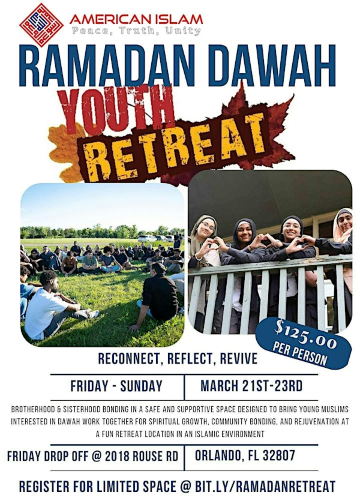 Ramadan Dawah Youth Retreat 2026 | DROP OFF LOCATION: Masjid Al-Malik - Islamic Society of Central Florida