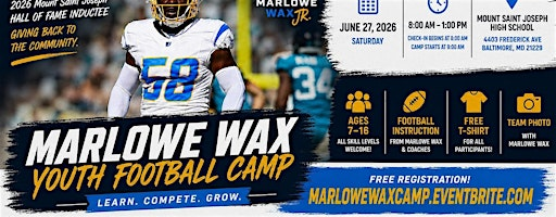 MARLOWE WAX YOUTH FOOTBALL CAMP | Mount Saint Joseph High School