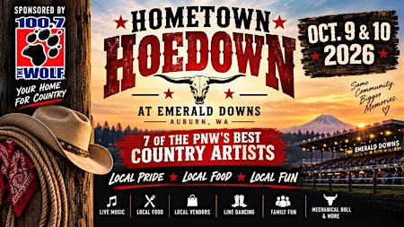 Hometown Hoedown 2026 Country Concert | Emerald Downs