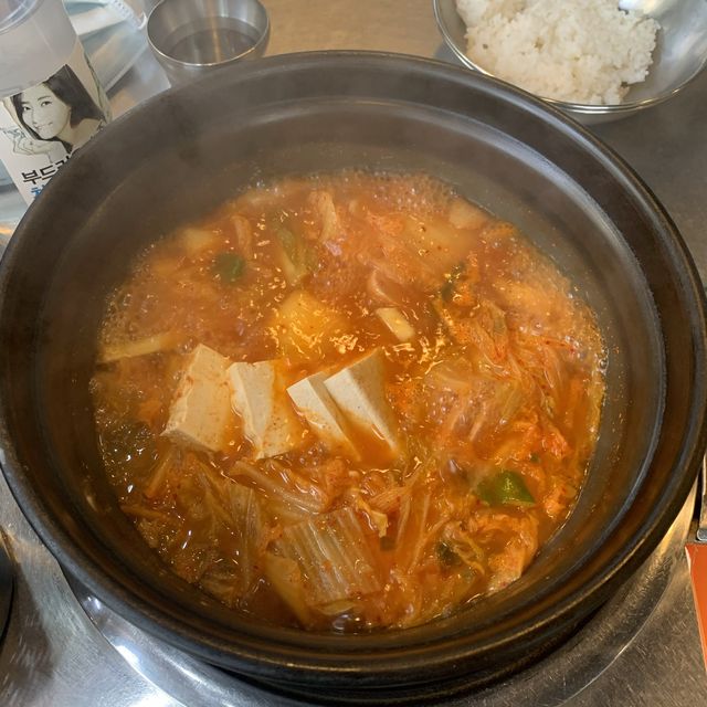 송도 김치찌개 맛집, 백채김치찌개