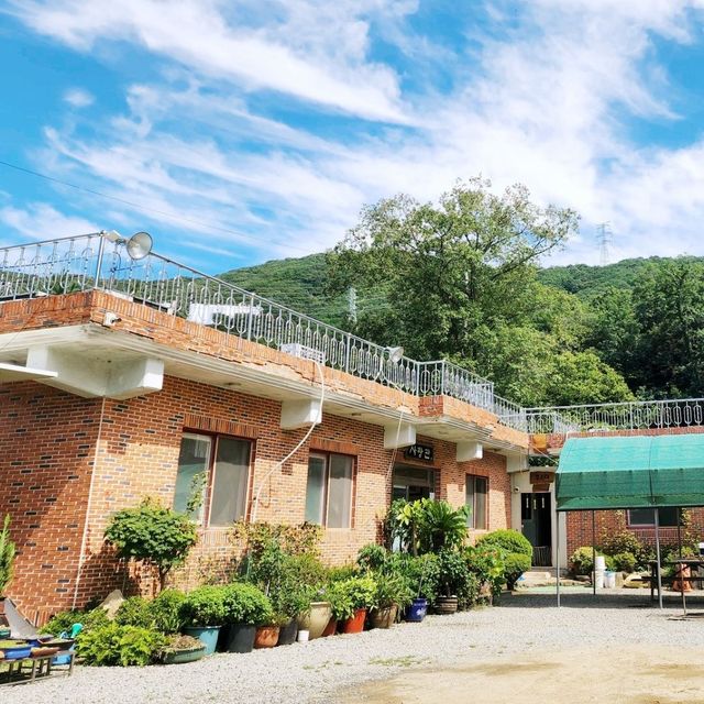 넓은 수영장이 있는 대구근교 칠곡황학산휴양림
