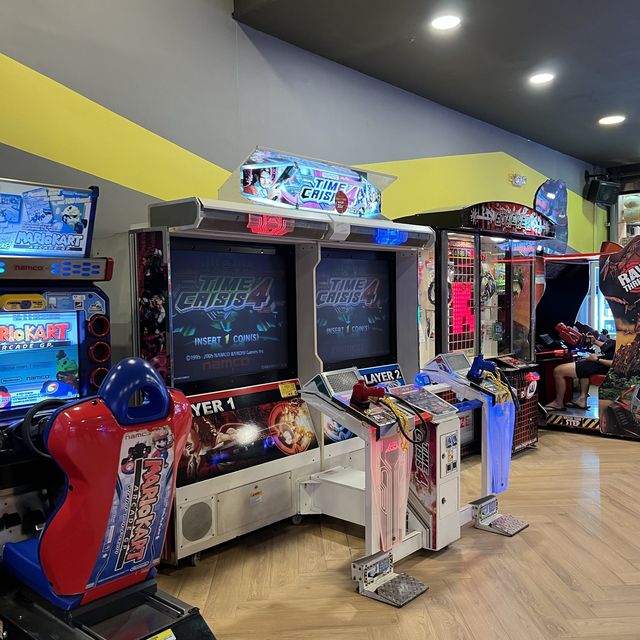 Play Bumper cars,time crisis etc at Timezone!