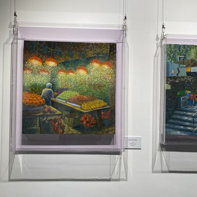 去蘭桂坊睇畫展🎨