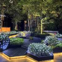 凱撒大飯店庭園｜晚上拍起來超級美的地方