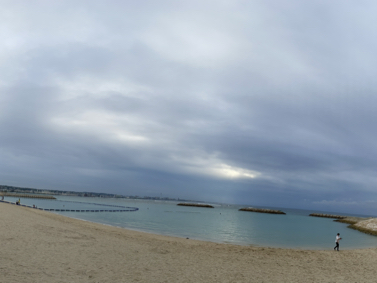 美麗的北谷公園日落海灘
