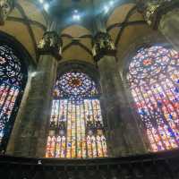 INTERIOR OF THE MASSIVE DUOMO