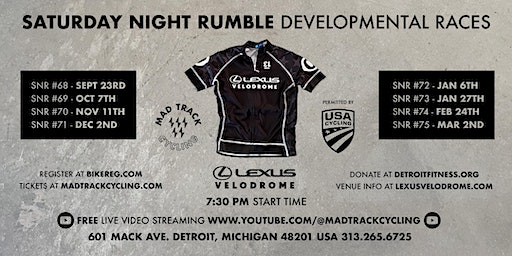 Saturday Night Rumble 68 Detroit Lexus Velodrome Tickets Dates