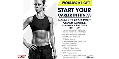 NASM CPT Exam Prep 2-Day Crash Course | Strength Academy Personal Trainer Certification School