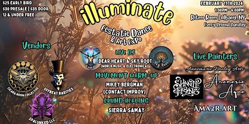 February Illuminate Ecstatic Dance & Art Expo | Albany NY | Ritmo Room