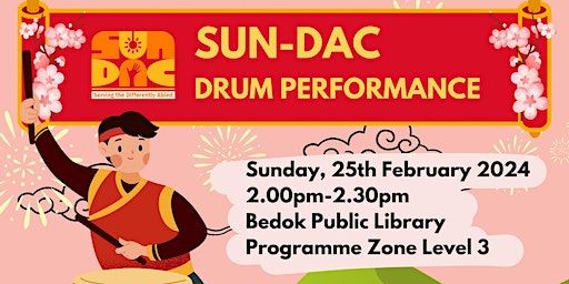 Drum Performance by SUN-DAC | Bedok Public Library (Programme Room Level 3)