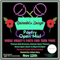 SURREY POETRY OPEN MIC - Laureate's Lounge Staines | Thames Side Brewery & Tap Room