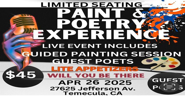 Paint & Poetry Experience | 27625 Jefferson Ave