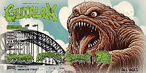 GUTALAX -Australian Tour 2025 FRANKSTON! w ALGOR MORTIS, NEMBUTOLIK + MORE | Singing Bird Studio