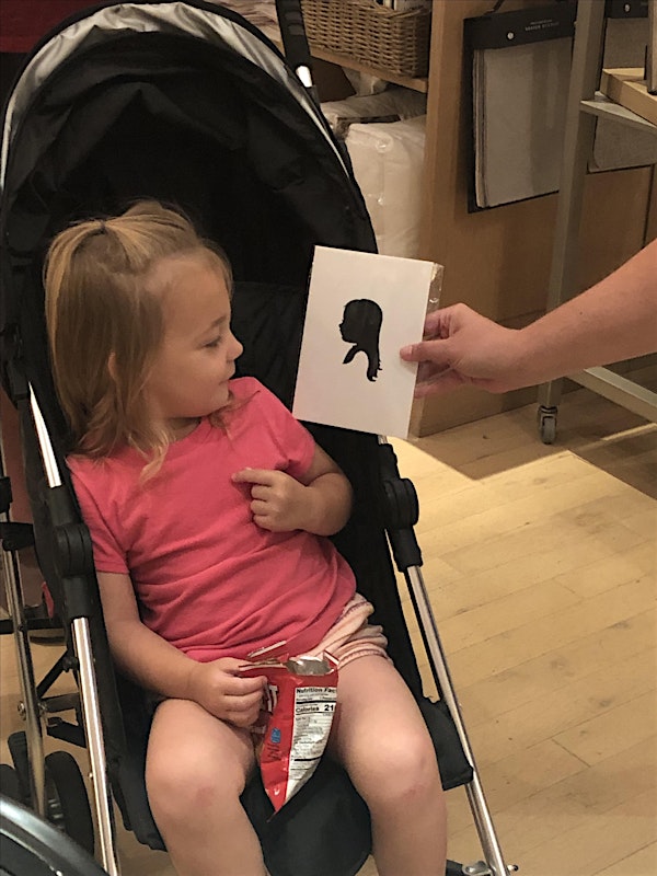 Learning Express (North Raleigh, NC) Hosts Silhouette Artist Chris Casey | Learning Express Toys & Gifts