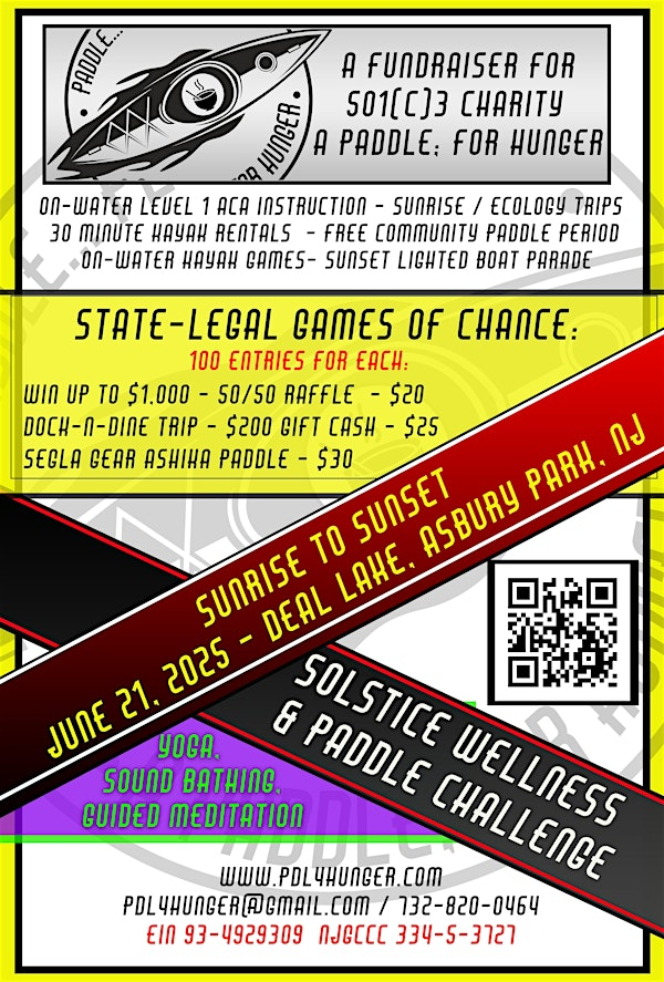 Solstice Paddle & Wellness Challenge - Deal Lake, Asbury Park - 5/21/25 | 801 7th Ave