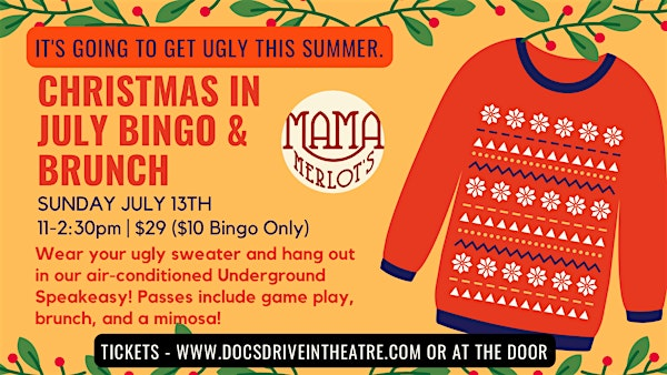 Christmas in July Bingo & Brunch st the Speakeasy | Mama Merlot's Speakeasy